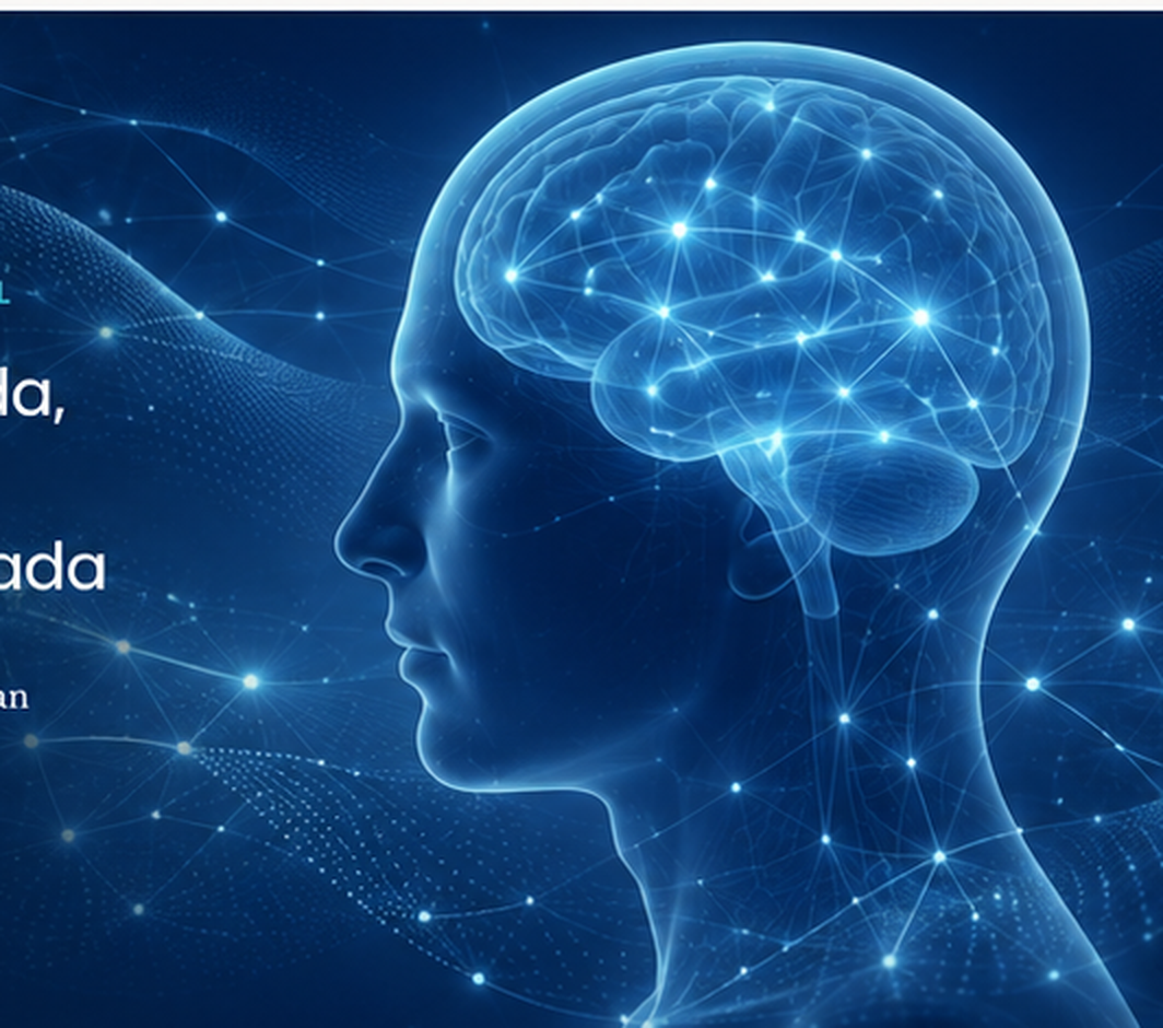 Representación visual del cerebro y la actividad neuronal asociada a la neuromodulación transcraneal